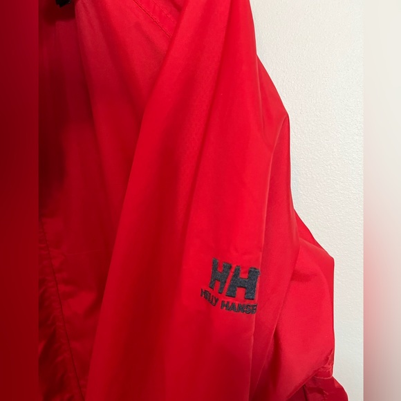 Helly Hansen Rain Jacket HellyTech Packable Hooded Red Women’s size Small - Picture 10 of 10